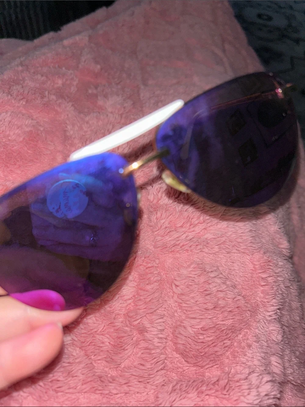 Two-Pair Sunglasses Set — Blue Aviator & Brown Tortoiseshell Square GENTLY USED!
